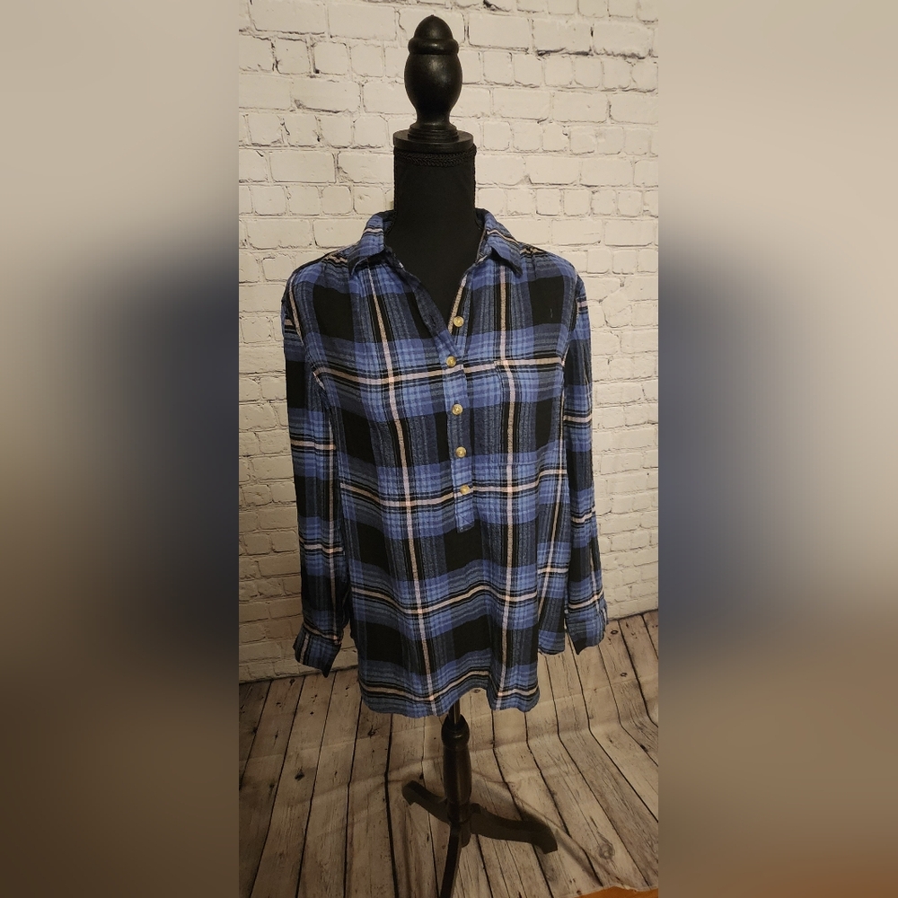 BeachLunchLounge Tunic Flannel M NWT